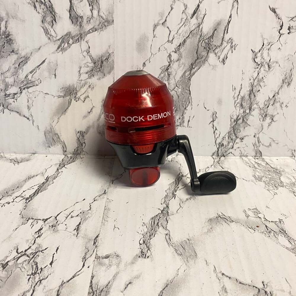 Zebco Dock Demon Spincast Reel Red Black